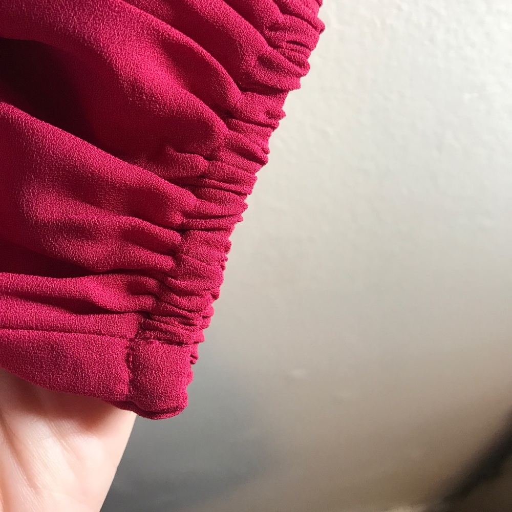 ♥️LOFT Women's Red Long-Sleeve Blouse - Picture 5 of 5